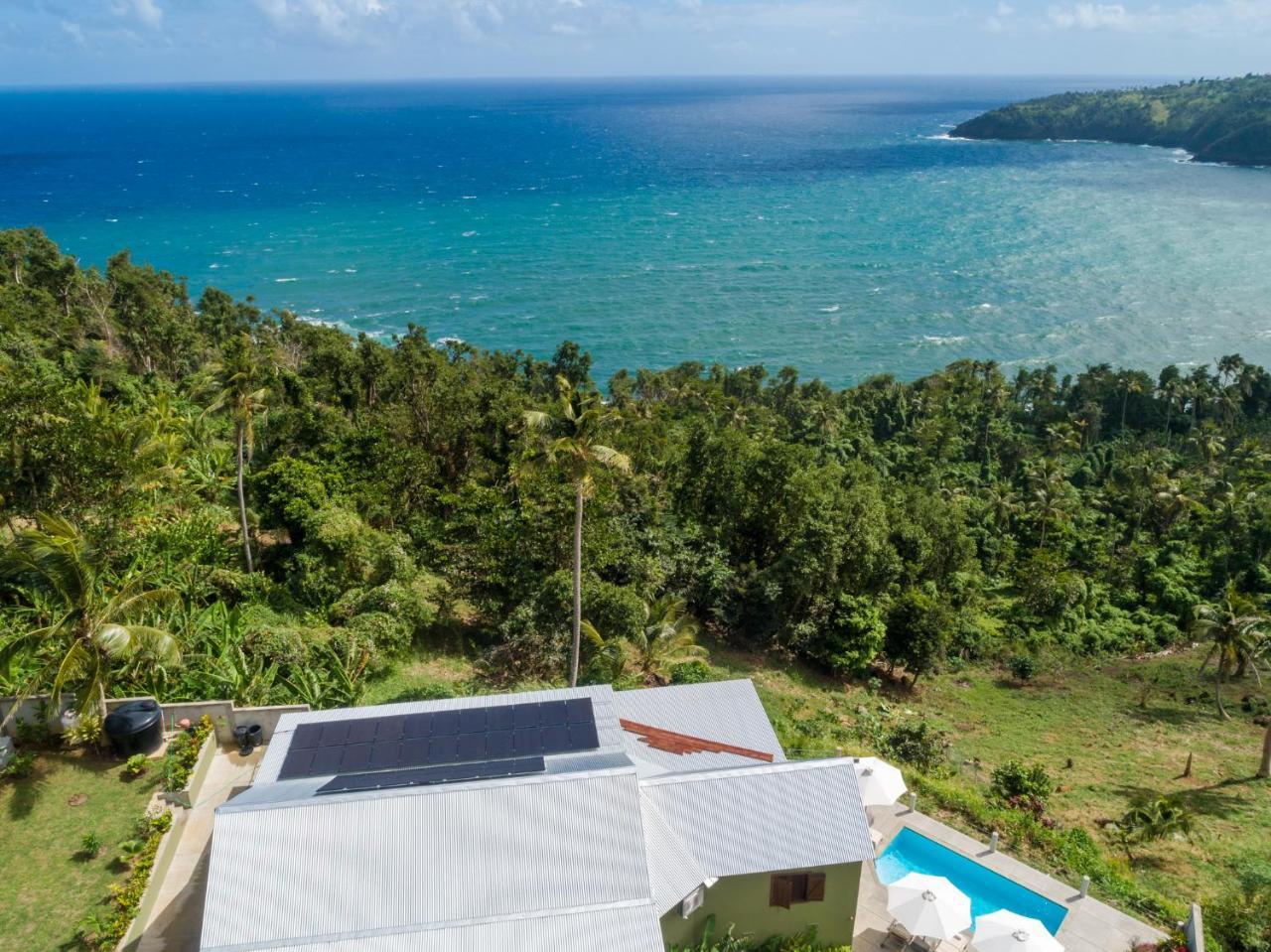 Pagua Bay House - Oceanfront Cabana'S Marigot Eksteriør billede